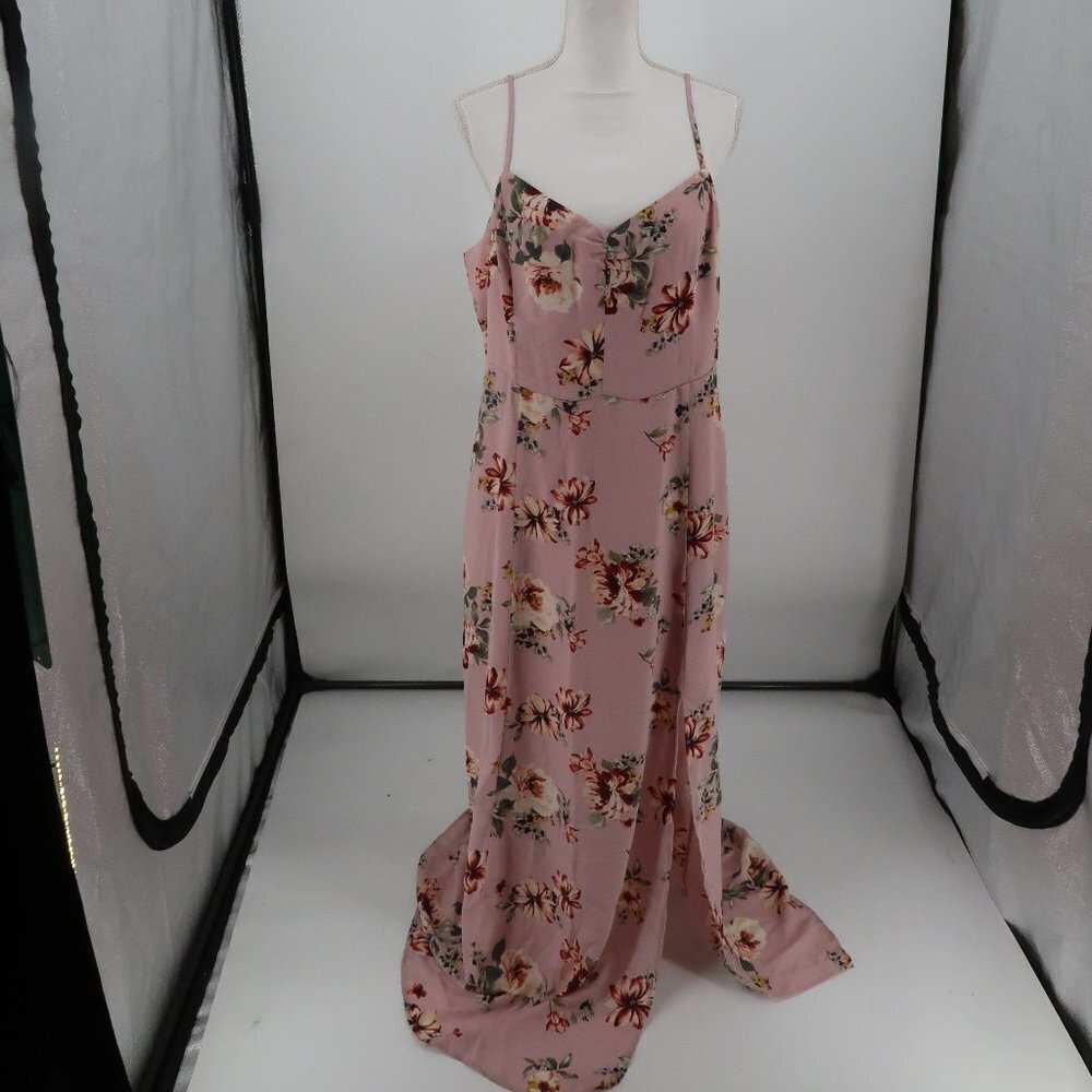 Leith Purple Moss Floral Maxi Dress Size XXL Nordstrom NWT